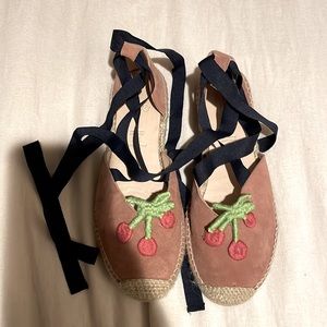 Maison Mangostan girls espadrilles sz 34